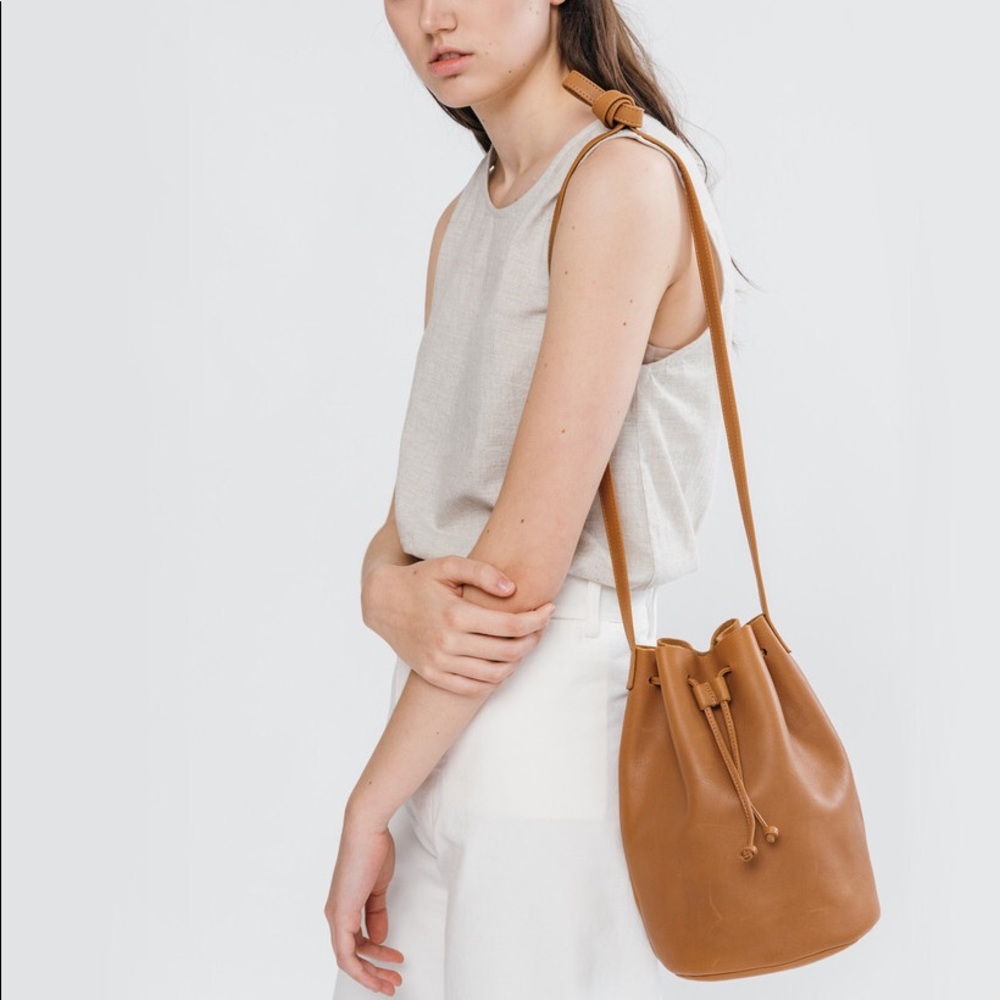 Leather Drawstring Purse
